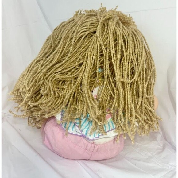 Vtg Cabbage Patch Crimp n Curl Girl Doll HASBRO 1990 1st Edition Blue Eyes Rare - Picture 7 of 9